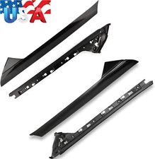 2 Pairs Left+Right Side Windshield A-Pillar Molding Trim for 11-19 Ford Explorer