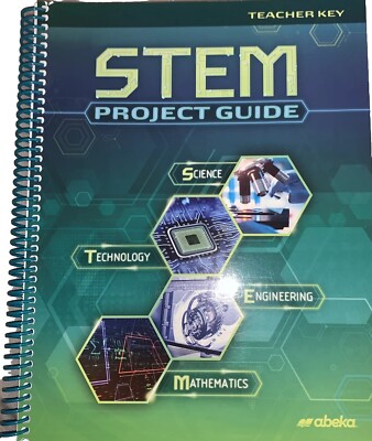 Abeka 9th Grade STEM Project Guide Teacher Key Homeschool Book LIKE NEW