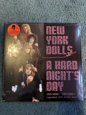 NEW YORK DOLLS A Hard Night's Day Johnny Thunders VIOLETT 2LP VERSIEGELT RARE!