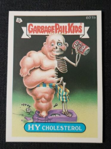 Carte GPK HY CHOLESTEROL 601b Garbage Pail Kids 1988 Series 15 Non Die Cut Topps - Photo 1/12