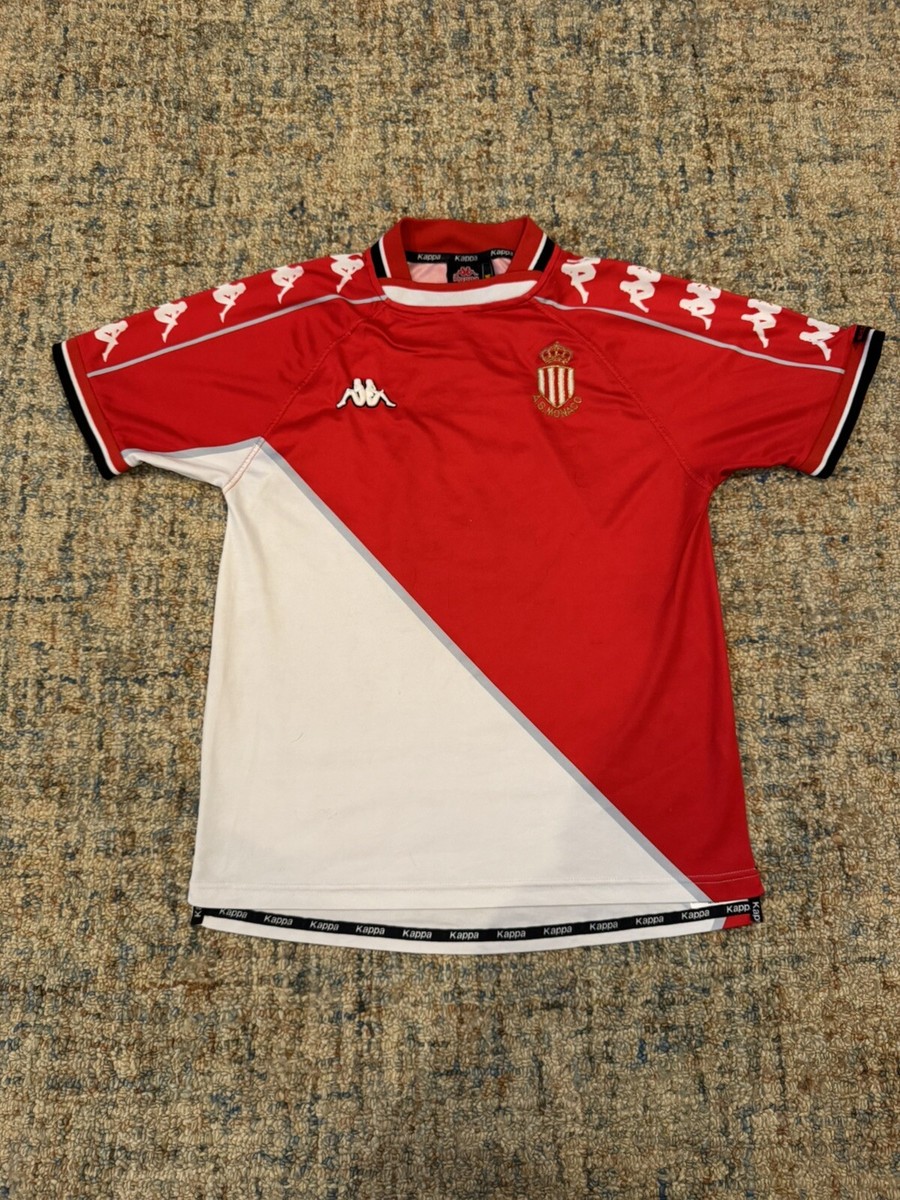 Vintage AS Monaco Soccer Football Jersey Home REAL 1999/2000 Size