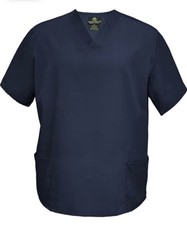 M  M Scrubs Classic Comfort Full Set True Navy Blue Size 3X NWT