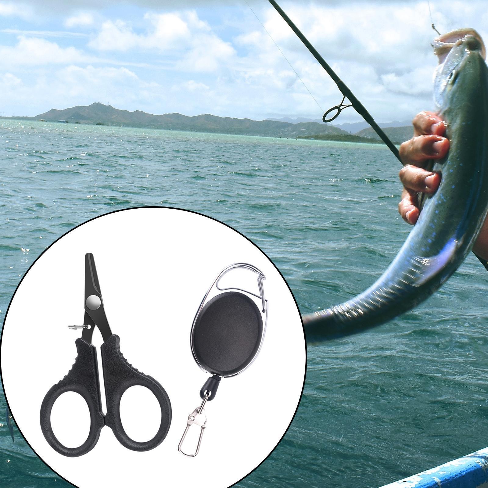 Portable Fishing Scissors for Braided Line Cutting-image