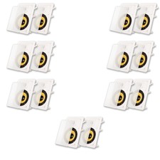 Acoustic Audio Hd-650 Flush Mount In Wall Speakers With 6.5" Woofers 7 Pair