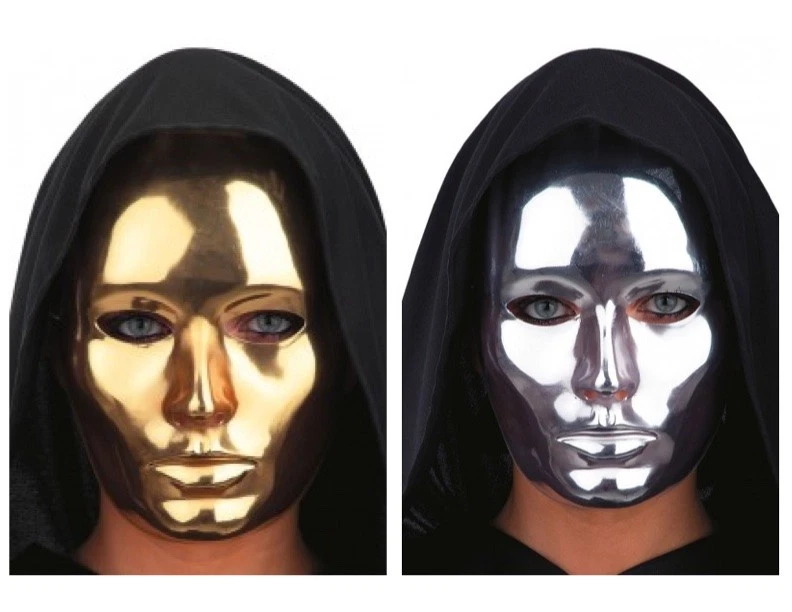 MENS ROBOTIC MASK SILVER MIRROR THE UNKNOWN MASQUERADE FANCY DRESS METALLIC
Opens in a new window or