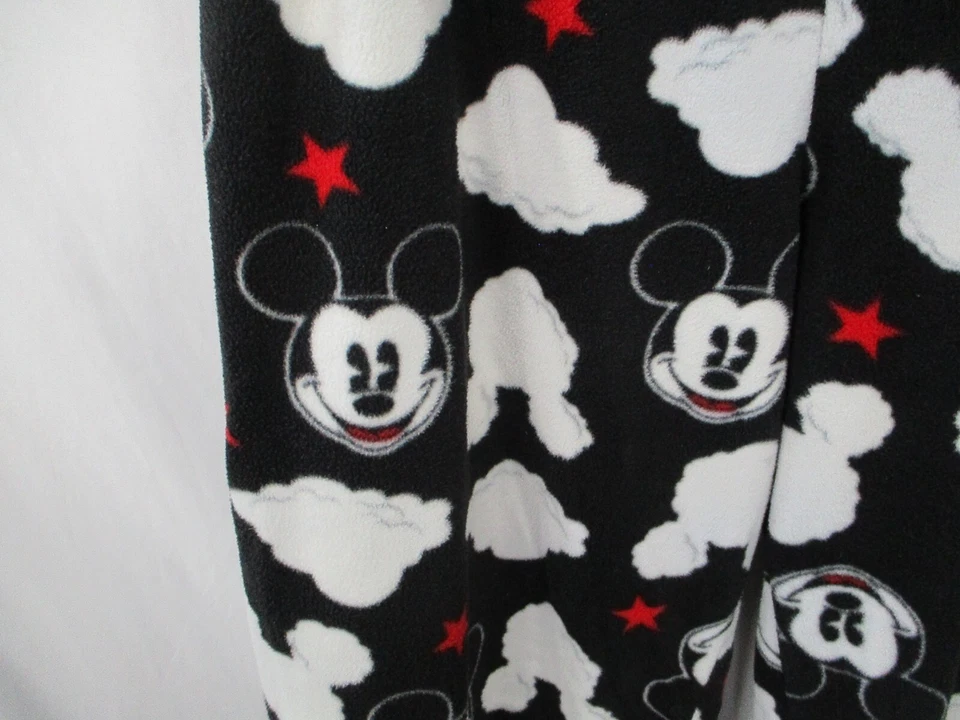 Pantalones de pijama para mujer Mickey Mouse XL patrón negro Disney polar cintura elástica Foto 3 de 4