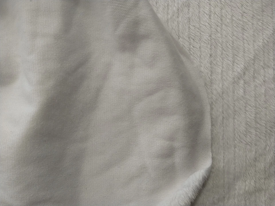 Plush Chenille Minky White 60" Wide Fabric by the Yard - Image 2 of 3