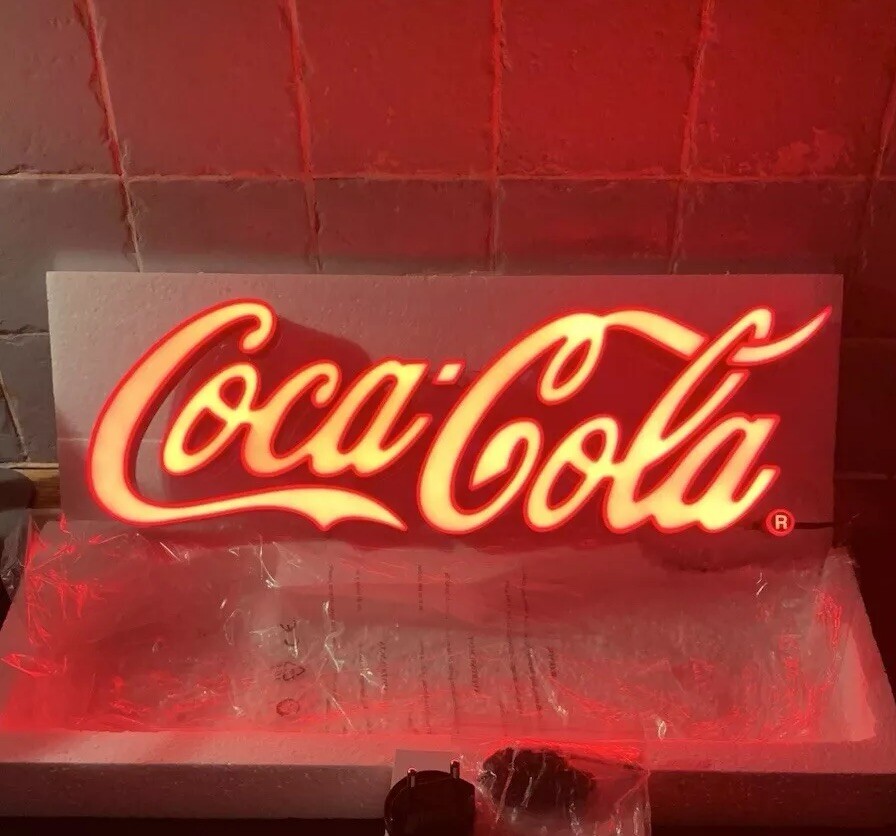 Coca Cola Logo LED Neon Light Sign Display Genuine Merchandise