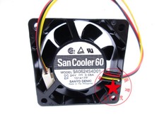 Sanyo 9A0624S4D01 24V 0.08A 6CM 6025 inverter cooling fan 3pin