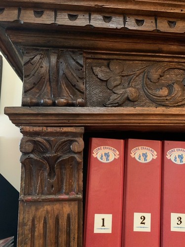 Libreria/Credenza legno inizio '900 originale in condizioni perfette - Foto 9 di 9