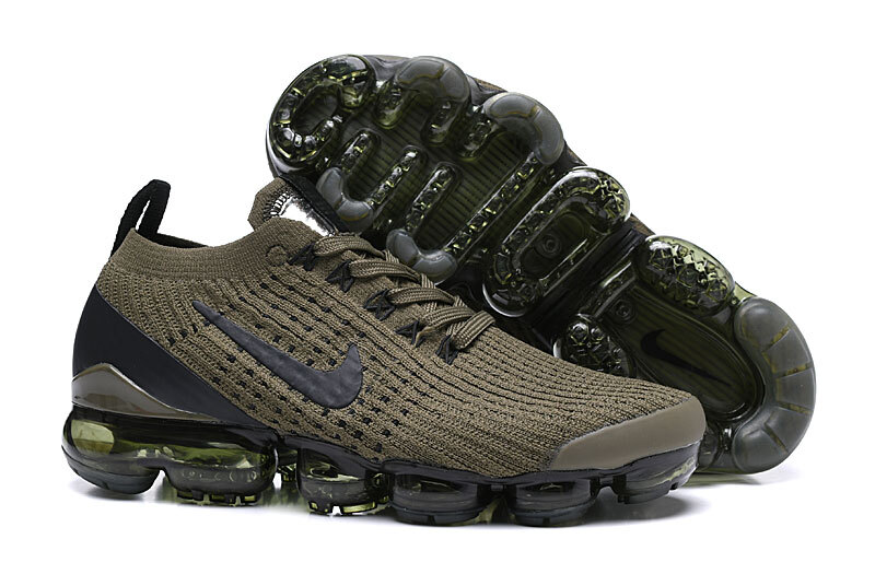 Nike Air Vapormax Flyknit 3 Army Green Men's Sneakers Size Brand New