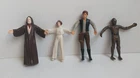 Vintage Star Wars lot of 4 bendable action figures Obi Wan Kenobi, Han Solo