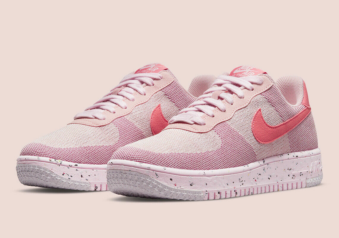 Nike Air Force 1 Crater Flyknit Pink DC7273 600 | eBay