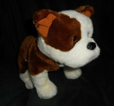 white bulldog stuffed animal