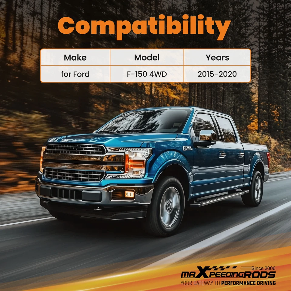 Barras de tracción traseras de elevación de 5-7" + soportes de montaje para Ford F-150 F150 2015-2020 Foto 4 de 4