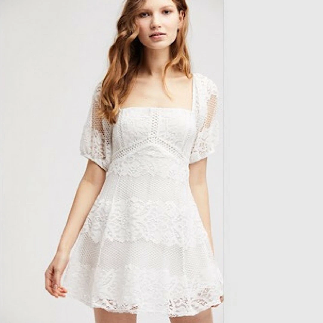 Bebe white hotsell lace dress