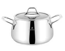 Sofram Stainless Steel Deep Casserole Pot Large Stockpot Soup Pot [2.1qt-6.8qt]