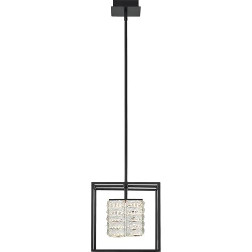 Quoizel Dazzle 12" Pendant Light in Matte Black - Picture 3 of 6