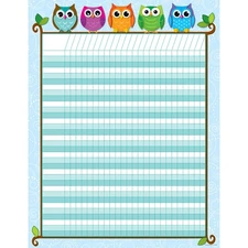 Carson Dellosa Education Colorful Owls Incentive Chart CD-114197 UPC 97816244...