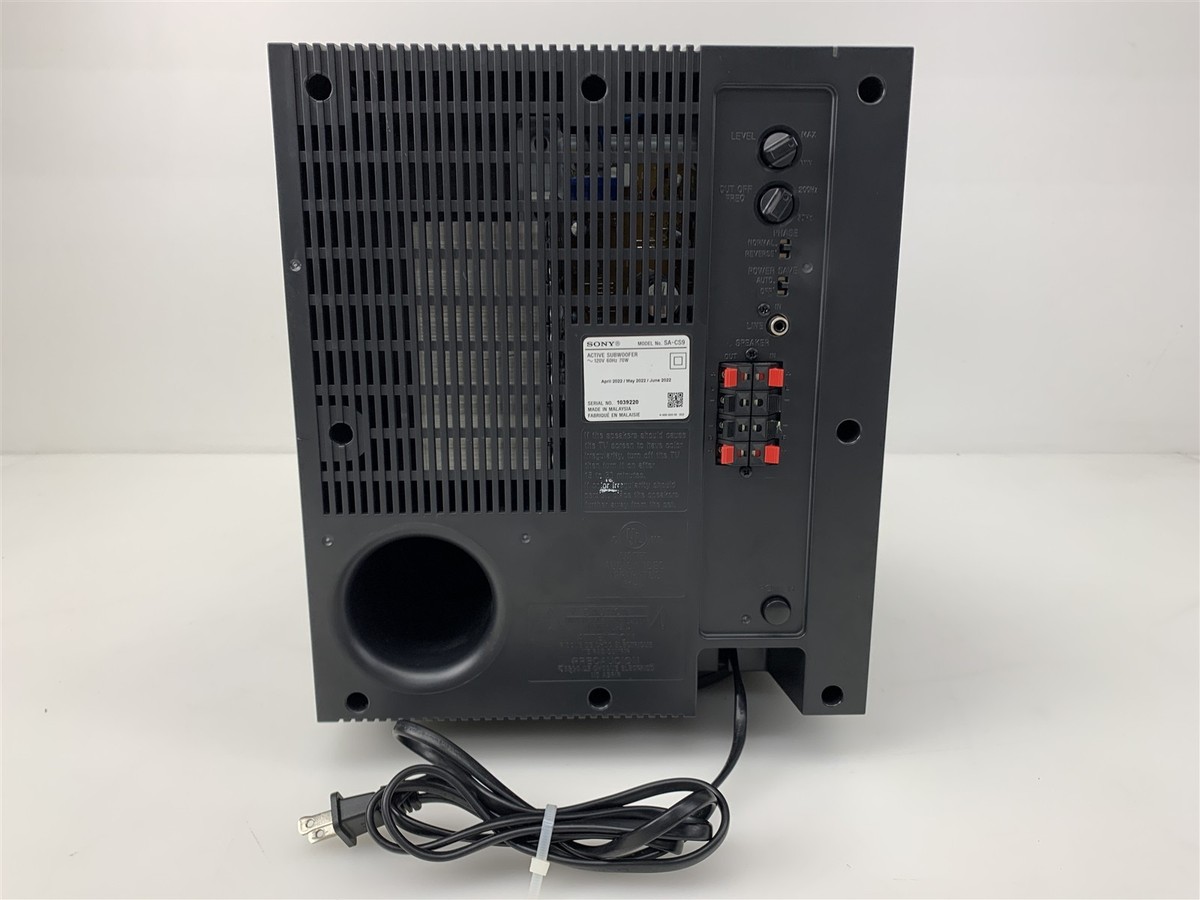 Sony SACS9 Active Subwoofer 10in. - Black for sale online | eBay
