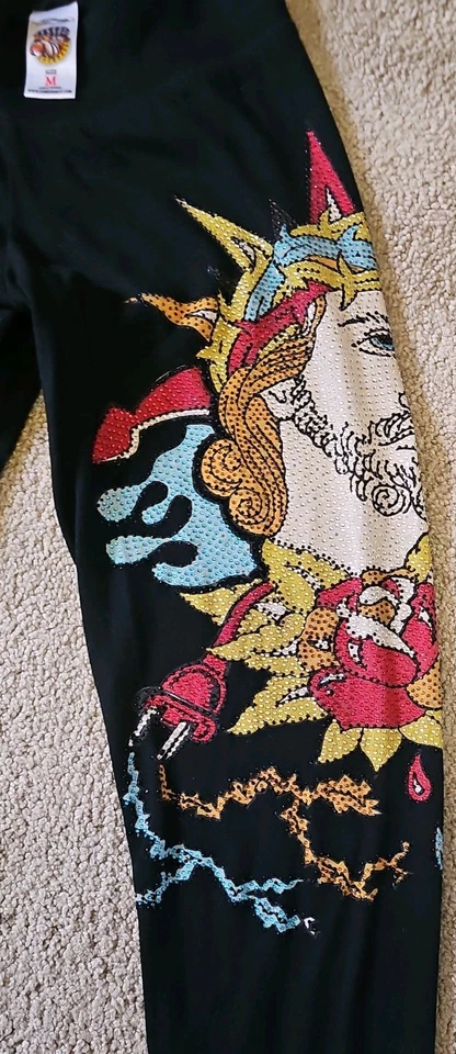 Женские леггинсы Ed Hardy Christian Audigier размер M со стразами - Изображение 2 из 4