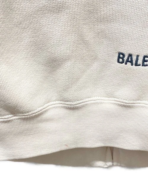 BALENCIAGA Felpa con cappuccio e zip oversize ricamata logo schiena S