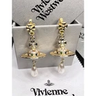 Vivienne Westwood Women's Accessories Semi Long Orb Pearl Motif Style Earrings