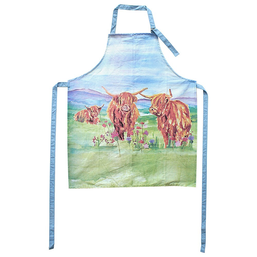 Highland Cows Adult Cotton Apron