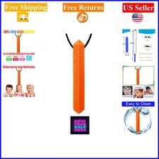 Sensory Autism Chew Necklace for Kids, Orange, Silicone, 1 Piece