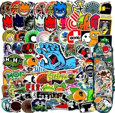 🛹 LOT OF 10**50* RANDOM PCS SKATE logo skater skateboard company logos ART