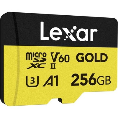 Lexar 256GB GOLD UHS-II MicroSDXC V60 U3 A1 UHS-II