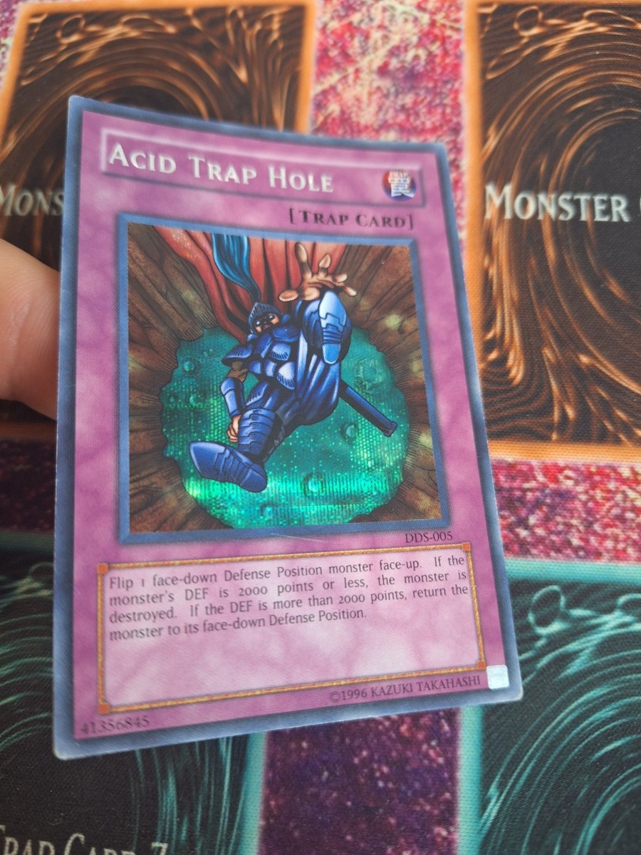 Yugioh Acid Trap Hole DDS-005 Prismatic Secret Rare Unlimited