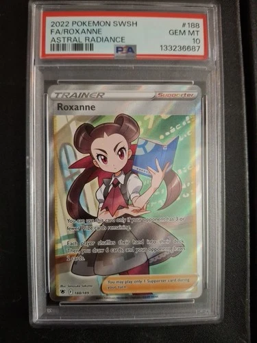 Pokemon TCG Astral Radiance FA 2022 Roxanne PSA 10 Gem Mint #188