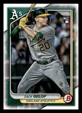Zack Gelof 2024 Bowman #14 Oakland Athletics ROOKIE - Free Shipping