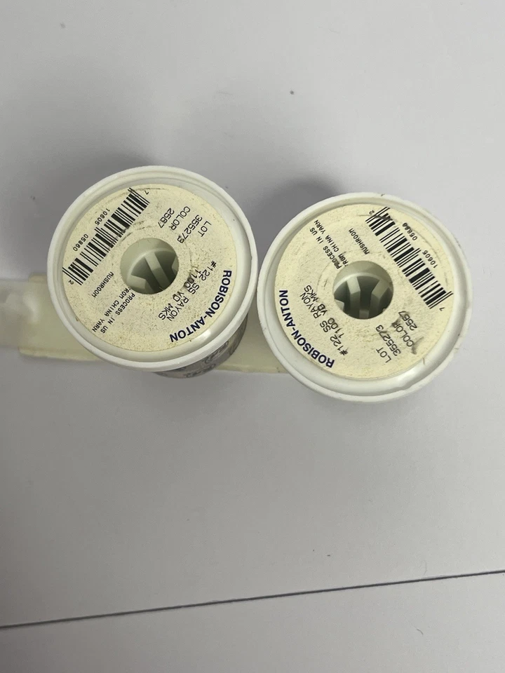 Lot Of 2x 1100 Yards Robinson Anton Embroidery Thread MUSHROOM 2567 -  2200 Yrds - Image 2 of 2