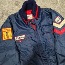 Vintage 70s Polaris Snow Bibs mens Large belted snow suit *Read description*