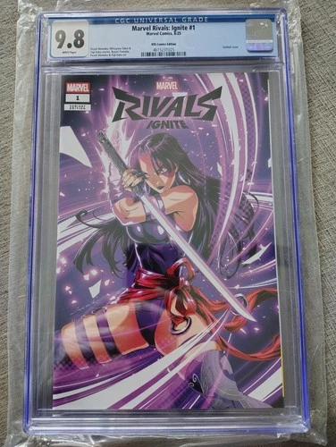 MARVEL RIVALS IGNITE #1 CGC 9.8 GODTAIL VARIANT COA PSYLOCKE EXCL SPIDER-MAN