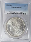 1885-0 US Morgan Silver Dollar PCGS Mint State 64+