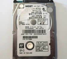 Hitachi HTS545050A7E362 PN: 0J34245 MLC:DA5754 Thailand 500gb 2.5" Sata HDD 2013