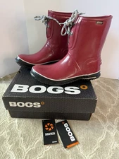 BOGS Urban Farmer Red Waterproof Boots Womens 12 EUC