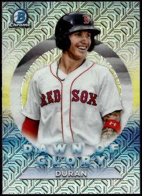 2020 Bowman Chrome #DG-5 Jarren Duran Dawn of Glory Mojo Refractor E1
