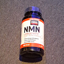 Force Factor NMN Longevity Extra Strength Anti-Aging Energy Support, 60 Capsules