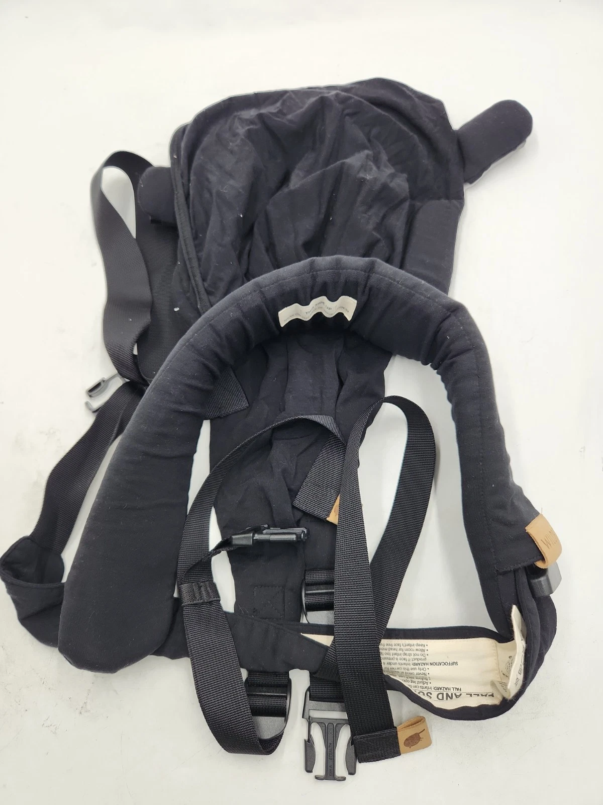 Wildbird Aerial Buckle Baby Carrier - Raven Black - Size XS-XL - Linen