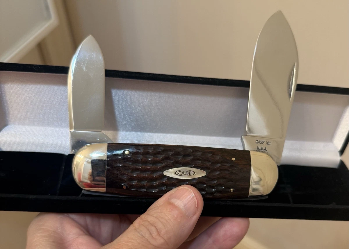 Wood Handle Brown Collectible Vintage Folding Knives 2 Blades for 