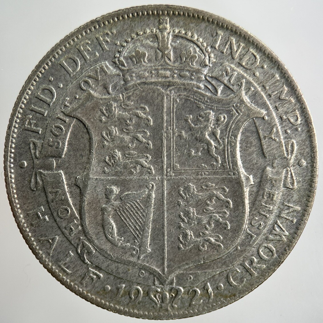 1921 George V Half-Crown Silver Coin | Fine Collectable Grade