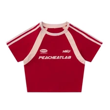 Women'S T-Shirt Clothese Short Sleeve Crop Top Harajuku Letter Printing Korean F