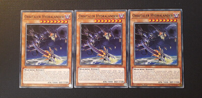 Yu-Gi-Oh! 3x Orbitaler Hydralander, COTD-DE035, Common, 1./2. Auflage, Excellent