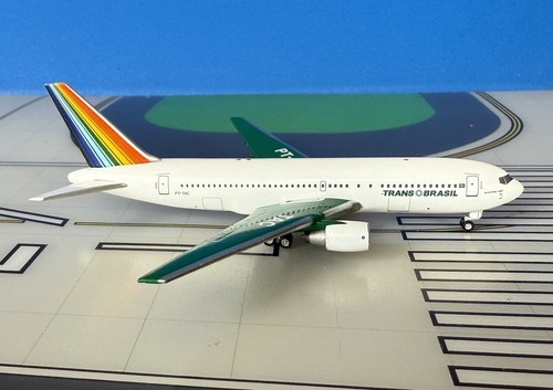 Trans Brasil Boeing 767-200 PT-TAC 1990s colors 1:400 scale diecast Aeroclassics