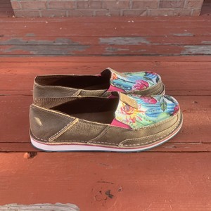 Ariat Para Mujer Floral Cactus Cruiser Zapatos-Moc Toe Talla 9 gran  condición | eBay