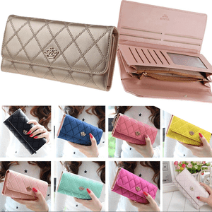Women-Lady-Clutch-Leather-Wallet-Long-Card-Holder-Phone-Bag-Case-Purse-Handbag